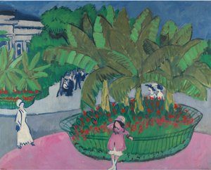 ドレスデンのアルバートプラッツのボスケット 作： Ernst Ludwig Kirchner